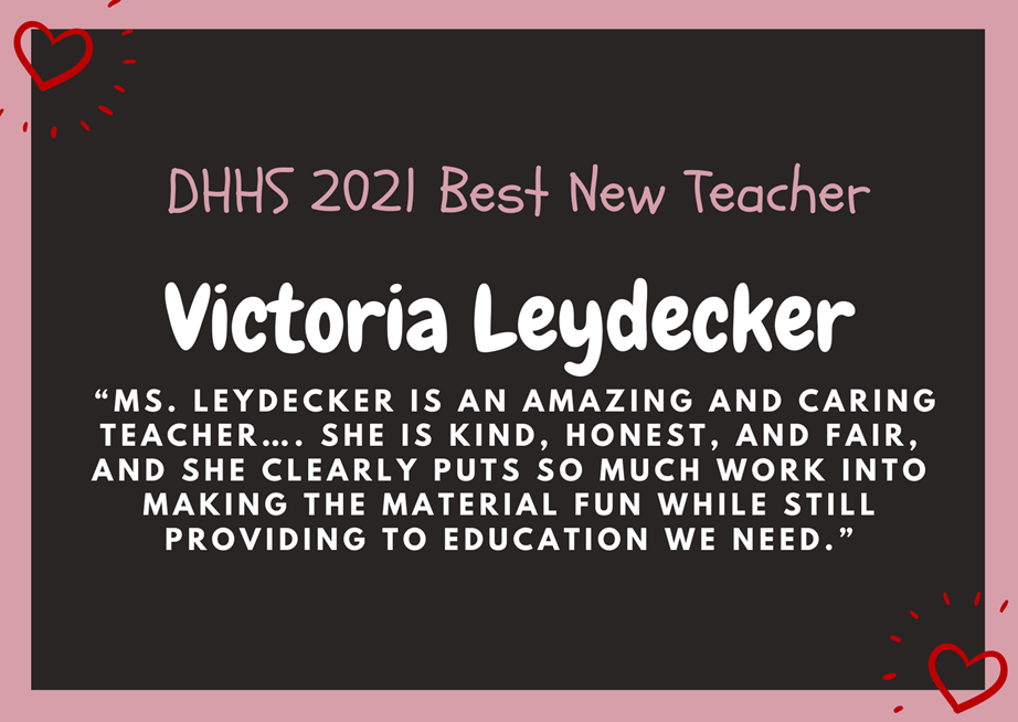 Best New Teacher Victoria Leydecker