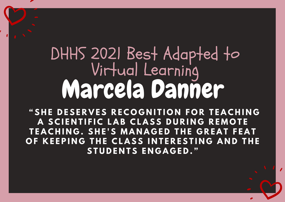 Best adapted to virtual learning Marcelle Danner